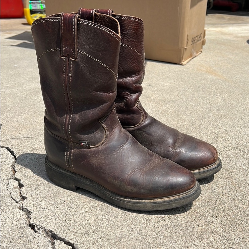 Men's Brown Leather Boots